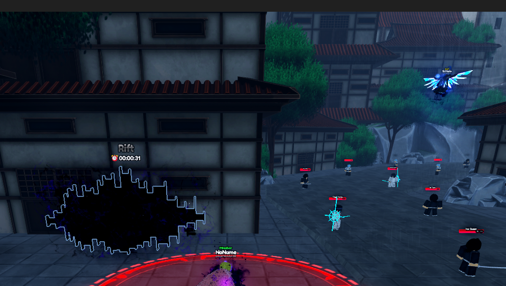 Official Discord FAQ screenshot showing a Rift portal in World 5.